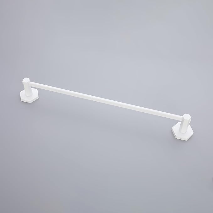 GERZWY 24 Inch Towel Rails Bathroom Towel Bars Bath Towel Holder for Washroom Kitchen Wall Stainless Steel, White
