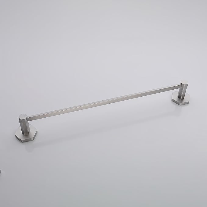GERZWY 24 Inch Bath Towel Bar Brushed Stainless Steel Bathroom Towel Holder, Heavy Duty Wall Mounted Towel Rack