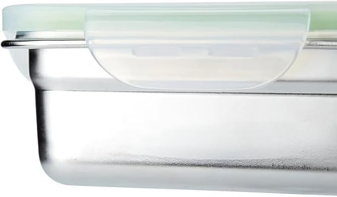 Set of 2 Stainless Steel Sandwich Containers - Food Grade Metal Base with a BPA Free Leakproof & Airtight Silicone Seal Lid. Great for Sandwiches, Snacks, Meal Prep & Food Storage - Orange/Green