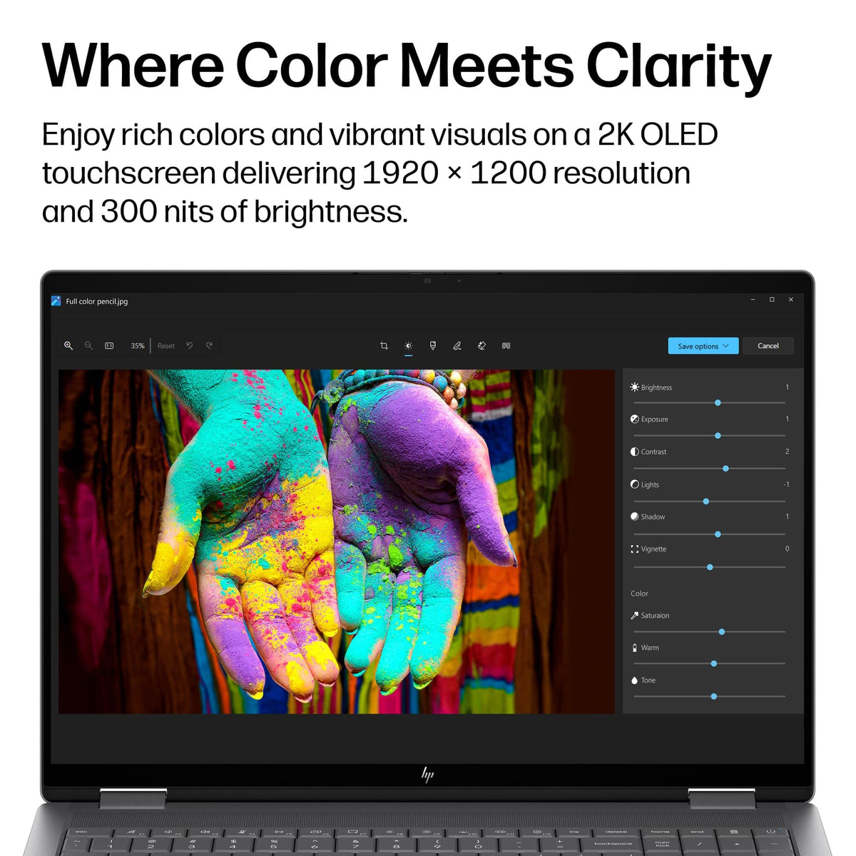 HP OmniBook X Flip Laptop 2-in-1, 16" 2K OLED Touchscreen, Ryzen AI 5 430