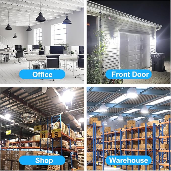 2 Pack 200W Equivalent Led Corn Light Bulb, 3600 Lumen 6000K Daylight 30W LED Corn Lamp, E26/E27 Medium Base for Indoor Garage Factory Warehouse Backyard 85V-265V