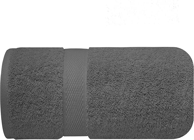 Infinitee Xclusives ā Luxury Bath Sheets Towels ā 1 Pack 600 GSM (35X70 Inches) ā 100% Ring Spun Cotton Large Bath Towels for Bathroom (Shadow Grey, Bath Sheets - Pack 1)