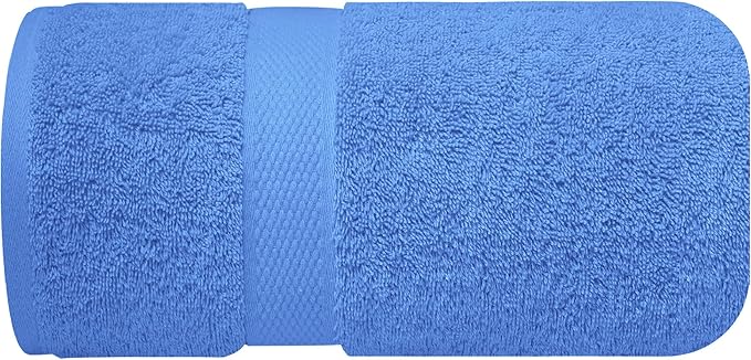Infinitee Xclusives ā Luxury Bath Sheets Towels ā 1 Pack 600 GSM (35X70 Inches) ā 100% Ring Spun Cotton Large Bath Towels for Bathroom (Eloquent Blue, Bath Sheets - Pack 1)