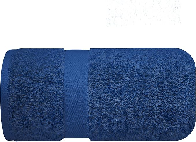 Infinitee Xclusives ā Luxury Bath Sheets Towels ā 1 Pack 600 GSM (35X70 Inches) ā 100% Ring Spun Cotton Large Bath Towels for Bathroom (Tranquil Navy, Bath Sheets - Pack 1)