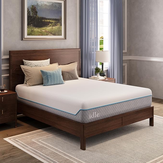 EGOHOME 12 Inch Full Mattress in a Box, Gel Infused Memory Foam Mattress with Cooling Cover, Medium Firm for Back Pain Relief, Foam Made in USA, Fiberglass Free, CertiPUR-US Certified, 54”x75”x12”