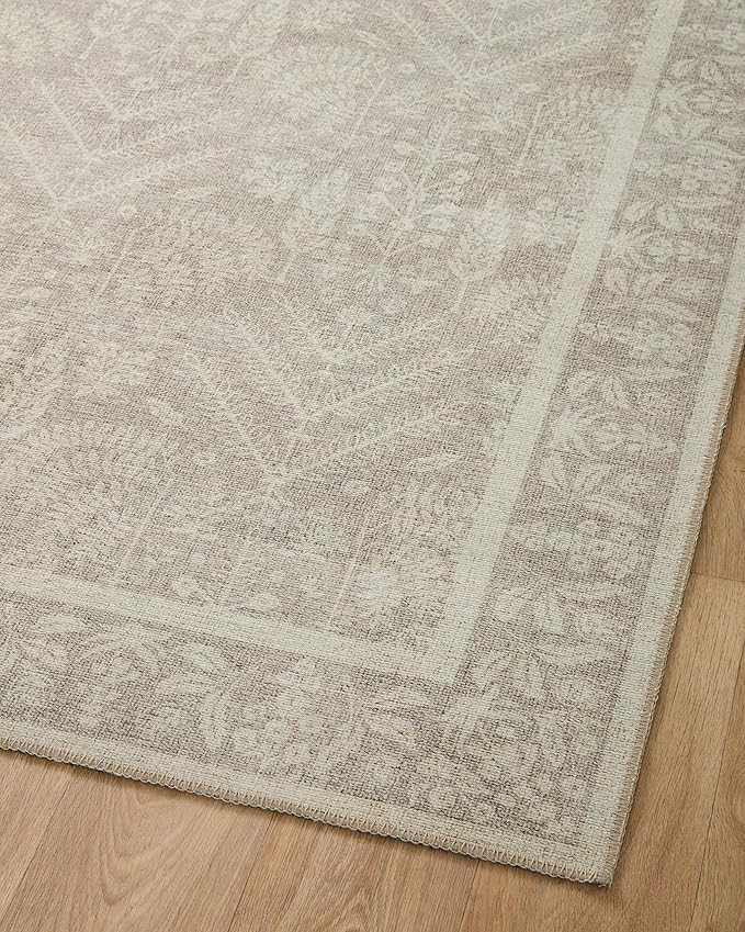 Loloi Rifle Paper Co. Maison Collection MAO-02 Bough Natural 8'-4" x 11'-6", .19" Pile Height, Area Rug