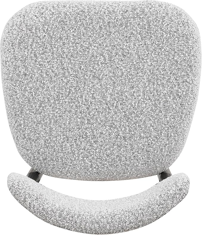 Morden Fort Modern Dining Chairs Set of 2, Boucle Upholstered Side Chairs with Open Back and Metal Frame for Dining Room, Kitchen and Apartment