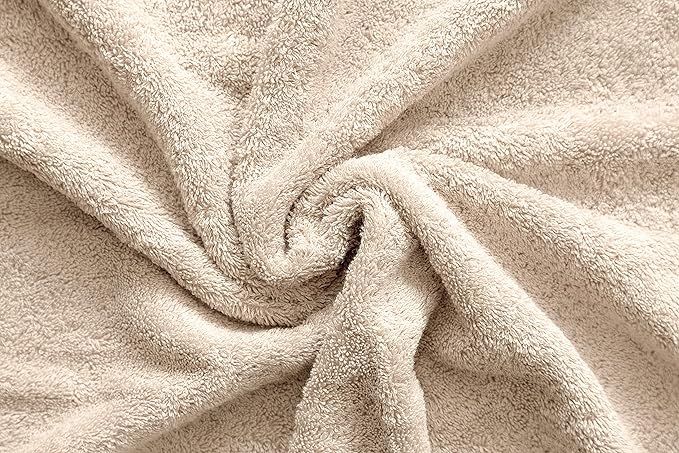 American Veteran Towel, Hand Towels for Bathroom Set of 4, 100% Cotton Turkish Hand Towel Sets, Soft Hand Face Towels, Beige Hand Towels