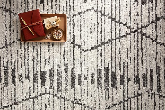 Loloi Kamala Collection KAM-02 Charcoal/Dove 11'-2" x 15'-7" Area Rug
