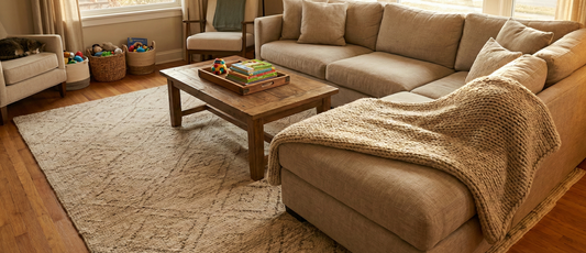 How the Right Living Room Rug Improves Comfort, Quiet, and Everyday Flow