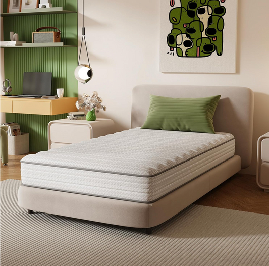 Novilla Full Size Mattress, 8 Inch Full Mattresses in a Box with Smarts™ Coil for Pressure Relief, Medium Plush Foam and Spring Hybrid Colchones with CertiPUR-US Certified for Kids