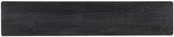 Hooker Furniture Chapman Veneers and Metal Shou Sugi Ban Console Table in Black
