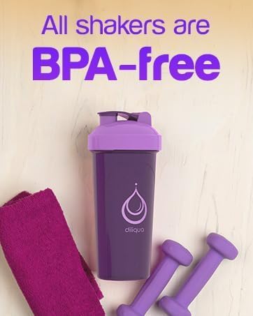 6 PACK, Shaker Bottles with Wire Whisks for Protein Mixes | Leakproof Blender Shaker Bottle Pack | BPA-Free & Dishwasher Safe | 6 24 oz shaker bottles | Shaker Cups for shakes