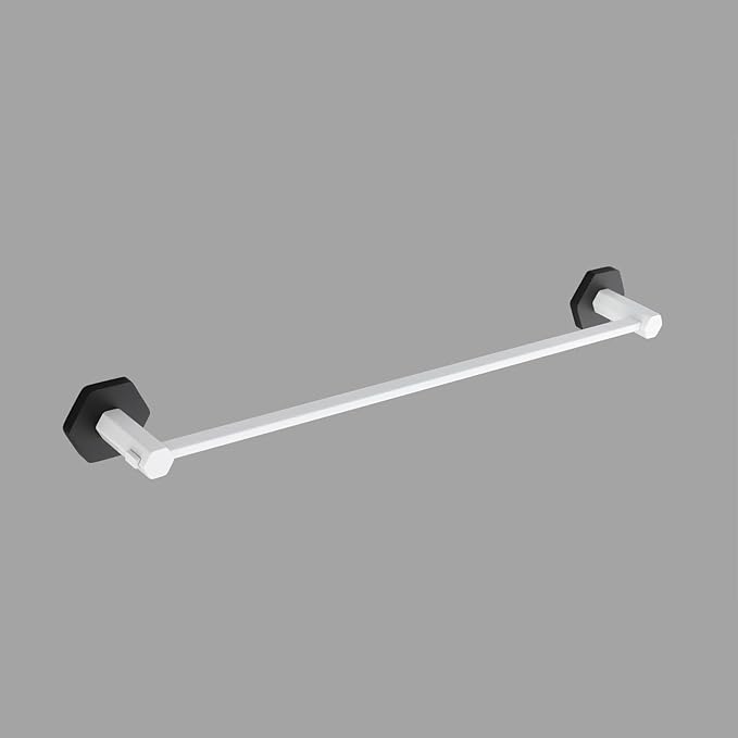 GERZWY 24 Inch Towel Bar Bathroom Hand Towel Holder SUS 304 Stainless Steel Wall Mount, White & Black
