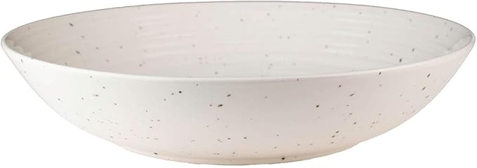 Sango Siterra Artist's Blend Stoneware Pasta Bowls (Set of 4) Multi Assorted Colors– Featuring Soft Gray, Blue, Green, and Ivory, for Everyday Dining & Entertainment, Microwave & Dishwasher Safe