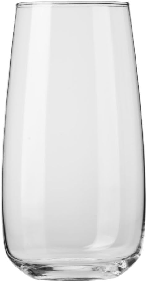 Krosno glasses for water, juices,lemonade, iced tea Elegant design | Set of 6 | Capacity 23.7 Fl Oz | Modern collection | Ideal for home, restaurant, parties | Dishwasher safe