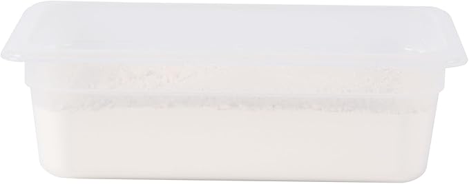 Restaurantware Food Storage Container 1 Pack of 12.7 x 6.8 x 3.9 Inches Plastic Stackable Storage Box White Reusable Label Container Dishwasher Safe For Restaurants And Kitchens