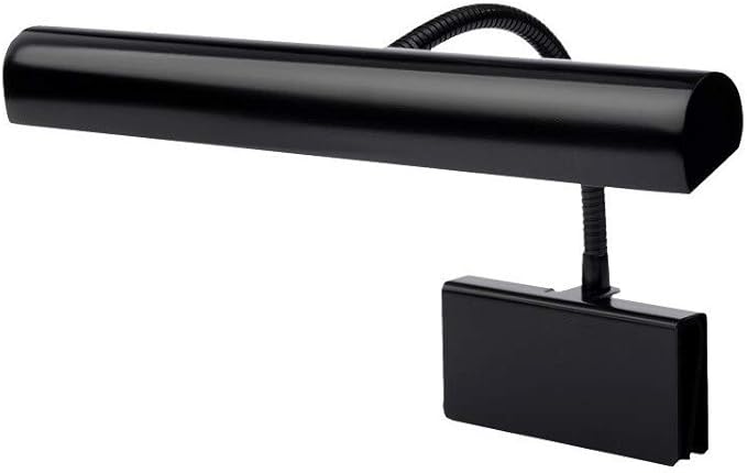 Cocoweb 14" Grand Piano Lamp, LED, Adjustable, Quality Lighting in Black, with Plug-in Adapter - GPLED14-7D