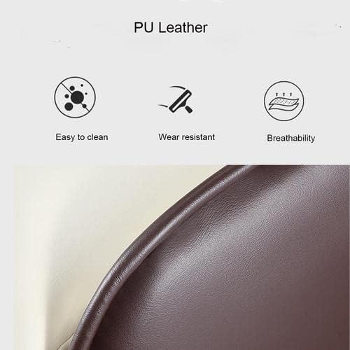 Dining Chairs Set of 2, Modern Faux Leather Dining Metal Legs for Living Kitchen Dining Room