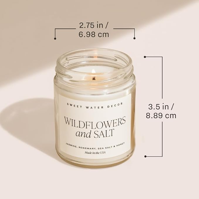 Sweet Water Decor Autumn Orchard Candle, Autumn Scented Notes of Citrus, Cinnamon, & Apples, 40+ Hour Burn Time, Non-Toxic Soy Wax Blend, Poured in The USA, Cotton Wick, 9oz Glass Jar with Gold Lid