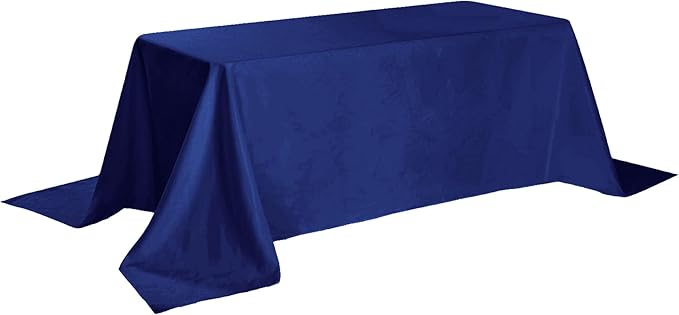 6 Pack Royal Blue Tablecloth 90 x 156 Inch Table Cloth for 8 Foot Rectangle Tables, Wrinkle Resistant Washable Polyester Fabric Table Covers for Party, Wedding,Dining,and Banquet