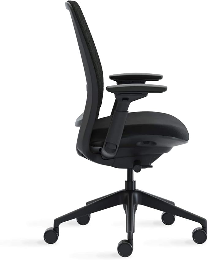 Steelcase Series 2 Office Chair, Graphite Frame, Cogent Connect Nickel, Hard Floor Casters