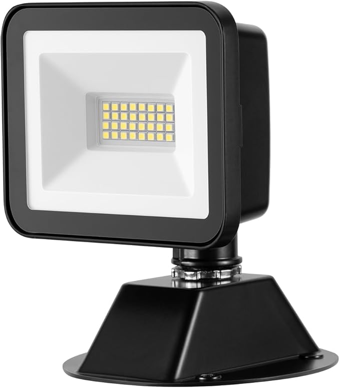 EDISHINE LED Flood Light Outdoor, 3400LM 24W LED Security Light, 5000K Daylight White & CRI 70+, IP65 Waterproof Flood Lights Outdoor for Garage, Backyard, Patio, Garden, Porch, Stair