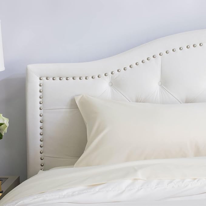 PeachSkinSheets Vanilla Bean Sheet Set - 1500tc Level of Softness - Extra Soft Cooling Sheets for Hot Sleepers and Night Sweats - Twin Size