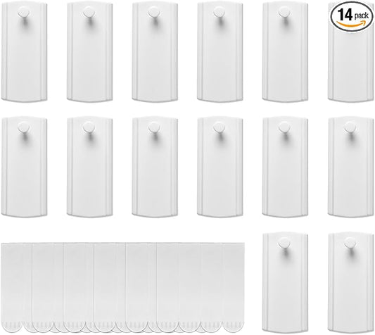 Large Universal Frame Hanger, 14 Picture Hangers, 24 Large Removable Adhesive Strips, Value Pack, Damage Free Picture Hanging Hooks Heavy Duty, No Nails Picture Hooks