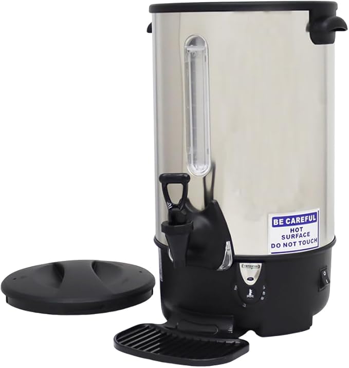9.7L/10.3QT Hot Water Dispenser Commercial Electric Hot Water Bucket 1500W Fast Boiling with Temperature Control Electric Kettle for Office Restaurant Tea Shop & Event Venues 110V