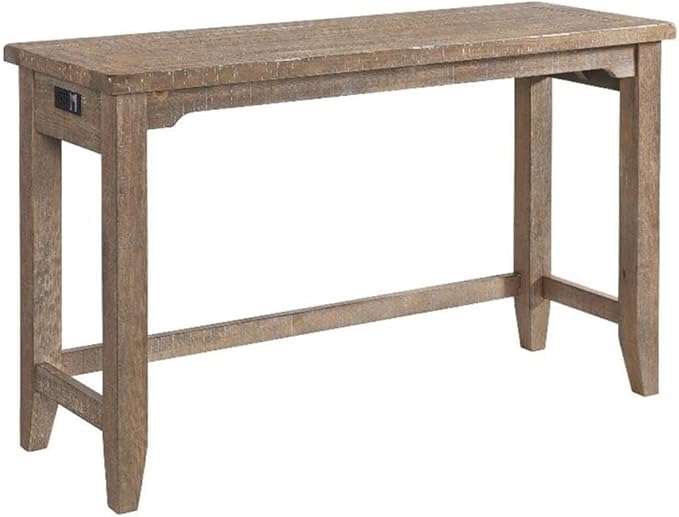 Intercon Highland 60" Sofa Bar Table with 4 Legs, Sandwash