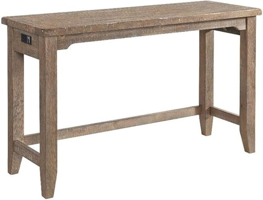 Intercon Highland 60" Sofa Bar Table with 4 Legs, Sandwash