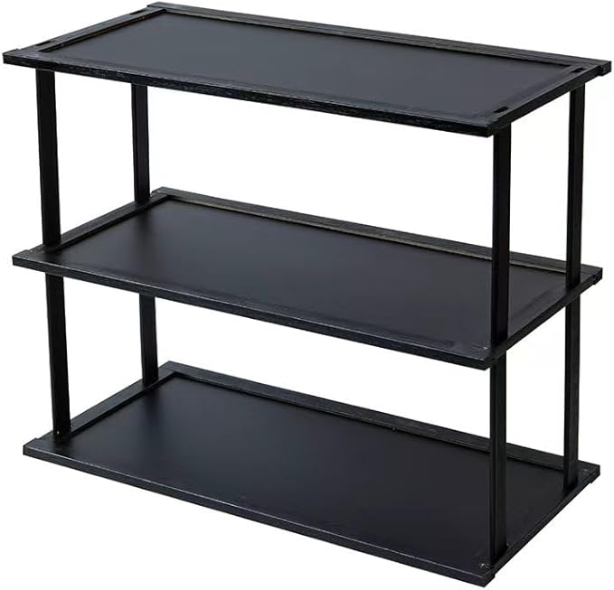 Bamboo Desktop Bookshelf Organizer – 3-Tier Desk Storage Rack for Office, Home, Study, Kitchen – Compact Shelf for Books, Plants, Toiletries, Supplies (Three Layers - Length 26.38 in)