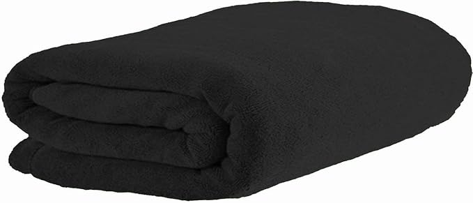 MYLSMPLE Luxury Microfiber Extra Large Bath Towel Beach Bath Sheet Fast Drying Towel Soft Absorbent Hotel Towel(36 Inch X 72 Inch, Black)