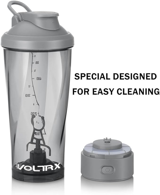 VOLTRX VortexBoost Electric Shaker Bottle, USB C Rechargeable Protein Shake Mixer, Shaker Cups for Protein Shakes and Meal Replacement Shakes, BPA-Free, Made with Tritan, Pink