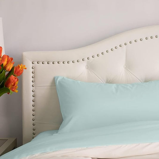 PeachSkinSheets Beach Blue Sheet Set - 1500tc Level of Softness - Extra Soft Cooling Sheets for Hot Sleepers and Night Sweats - Twin Size