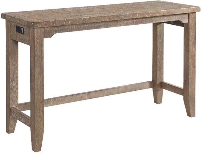Intercon Highland 60" Sofa Bar Table with 4 Legs, Sandwash