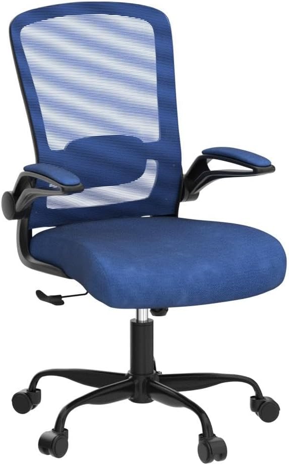 Mimoglad Office Chair, Ergonomic Desk Chair with Adjustable Lumbar Support, High Back Mesh Computer Chair with Flip-up Armrests-BIFMA Passed Task Chairs, Executive Chair for Home Office