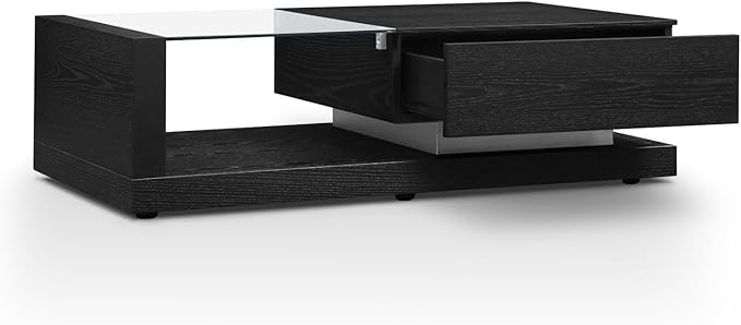 Modern Etta Black Oak Coffee Table