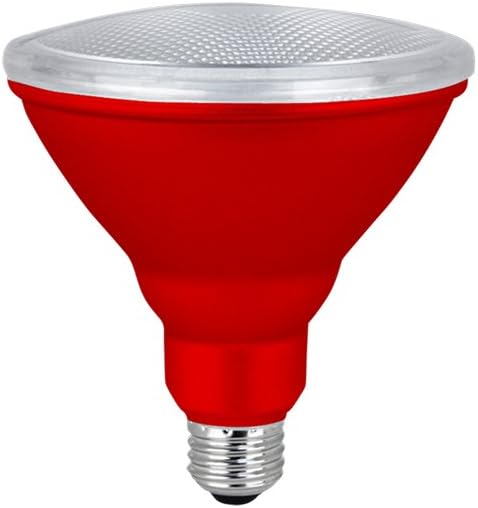 Xtricity LED PAR38 Red Flood Light Bulb, 7W, (40W Equivalent), Waterproof, Indoor/Outdoor, E26 Medium Base, Red Flood Lights Outdoor/Indoor 120V, RoHS Listed, Blue (1 Pack)