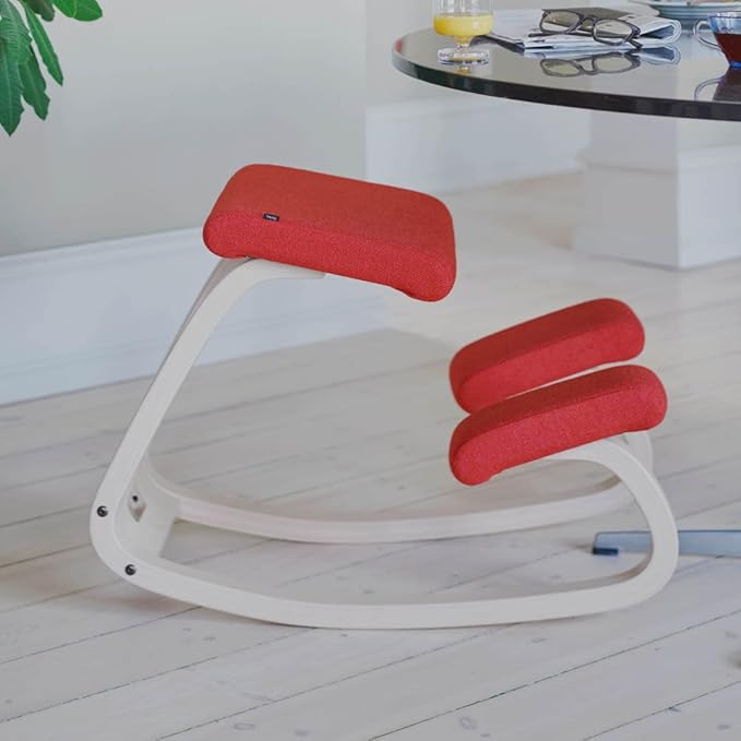 Varier Variable Natural/Yellow Ergonomic Office Kneeling Chair – Active Sitting, Rocking Seat for Home, Study & Posture Support – 10 Year Quality Guarantee