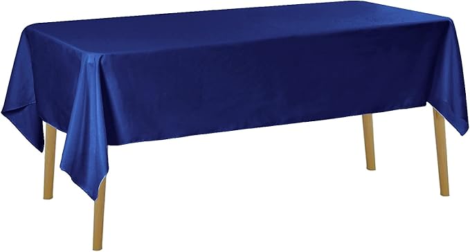 6 Pack Royal Blue Tablecloth 60 x 120 Inch Table Cloth for 8 Foot Rectangle Tables, Wrinkle Resistant Washable Polyester Fabric Table Covers for Party, Wedding,Dining,and Banquet
