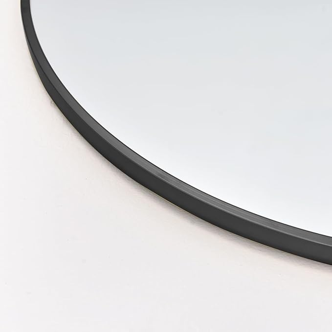 Arched Full Length Mirror - 18"58" Standing Mirror with Stand or Wall Mounted for Bedroom and Living Room - Black