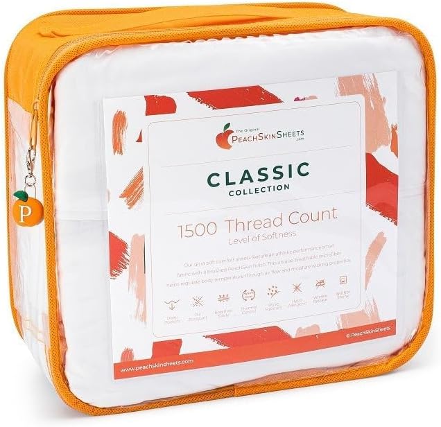 PeachSkinSheets Deep Crimson Red Sheet Set - 1500tc Level of Softness - Extra Soft Cooling Sheets for Hot Sleepers and Night Sweats - Regular King Size