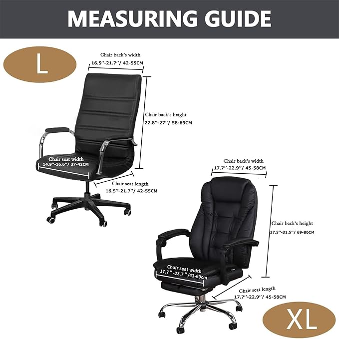 Velvet Plush Stretchable Office Computer Chair Cover Ergonomic - Cat Proof Protector for Mesh Office Desk Chair with Wheels and Armrests - Comfy Executive Rolling Chairs for Home Office, Gray, XL
