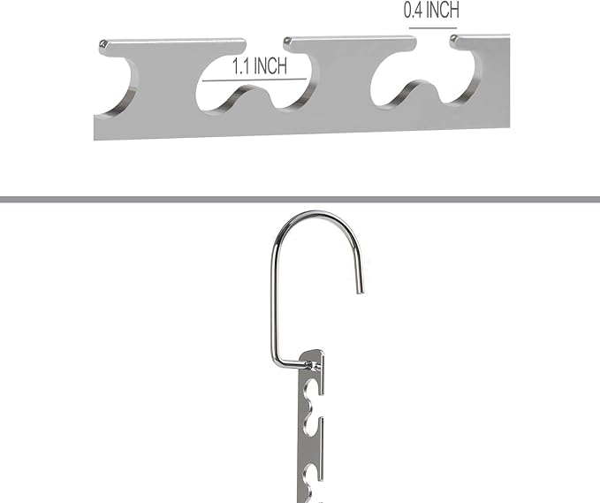 GEFTOL Space Saving Hangers Metal Hanger Magic Cascading Hanger Closet Clothes Organizer(4 Pack)