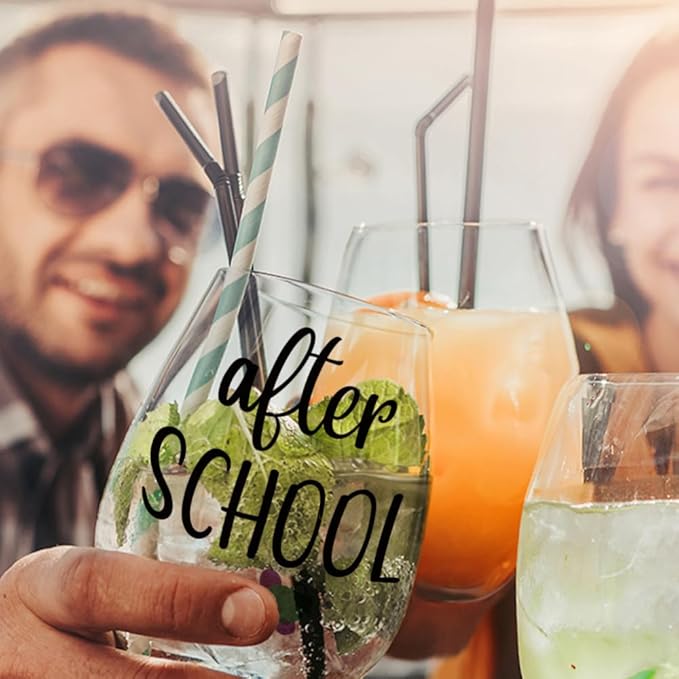 2PCS Before School After School Mug & Glass/Funny Appreciation Teacher Gifts from Student/Teachers Day, Christmas for Daycare, Kindergarten, Professor