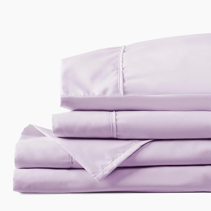 PeachSkinSheets Lavender Mist Sheet Set - 1500tc Level of Softness - Extra Soft Cooling Sheets for Hot Sleepers and Night Sweats - California King Size