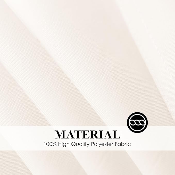 Square Tablecloth 52 x 52 Inch White Tablecloths Stain-Wrinkle Resistant Washable Polyester Table Cloths for Holiday, Buffet Parties, and Weddinge