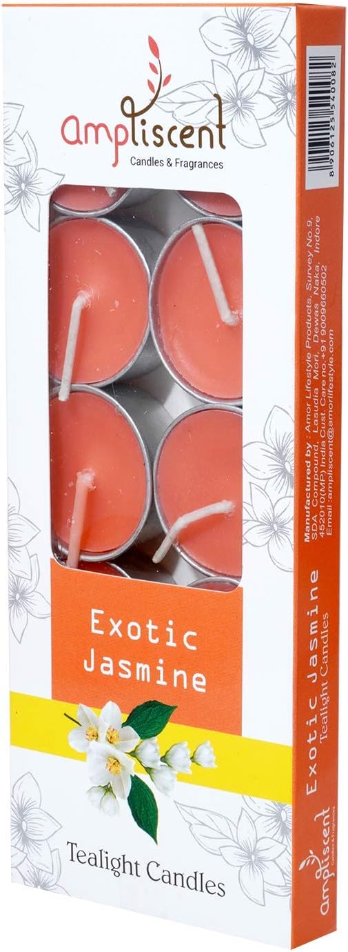 TeaLights Candles I Rose + French Lavender + Jasmine I Pack of 3-30 Premium Tealights I Long-Lasting Aroma | Scented Wax Tealights for Home Decor, Meditation, Christmas & Holiday Gifts